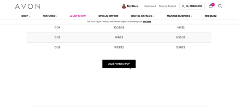How to download the Avon campaign calendar | Fierce and Radiant Trainings